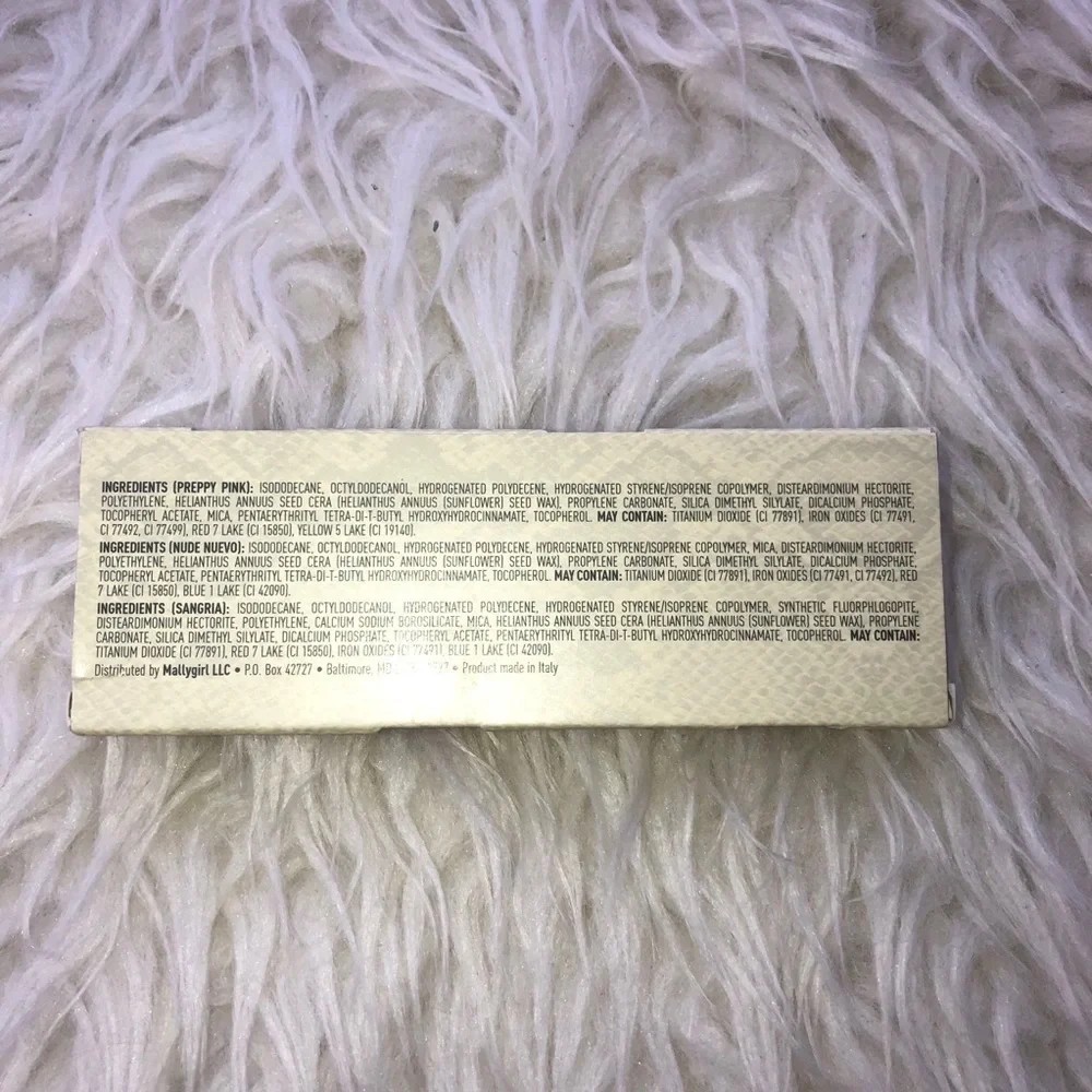 MALLY Future Finish Lip Cream Trio Lipstick Lipgloss Set of 3